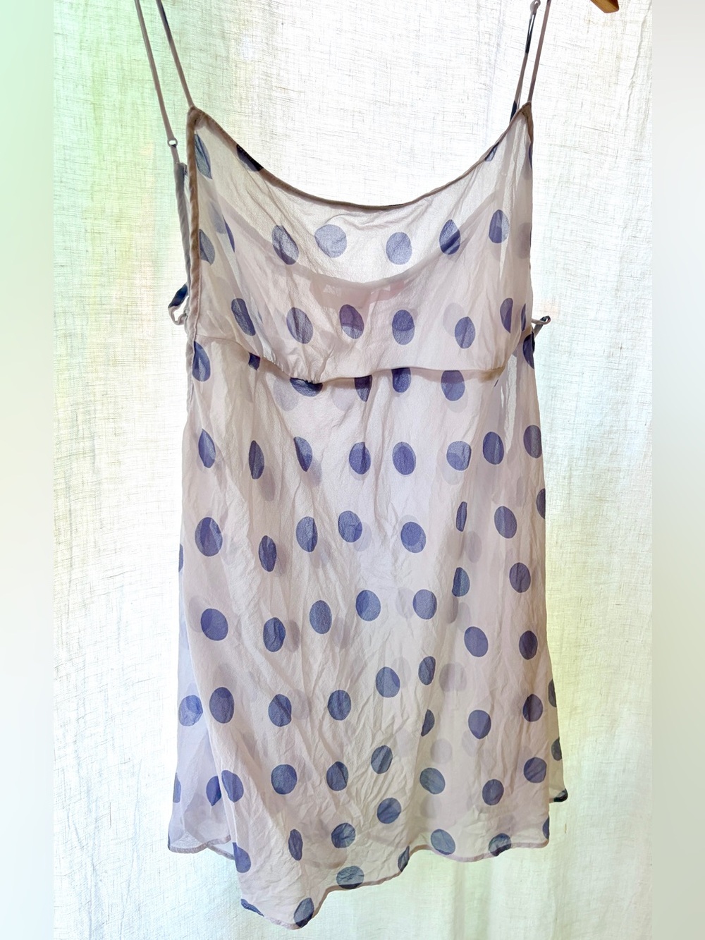 Y2K Victoria’s Secret 100% Silk Lavender Babydoll Cami